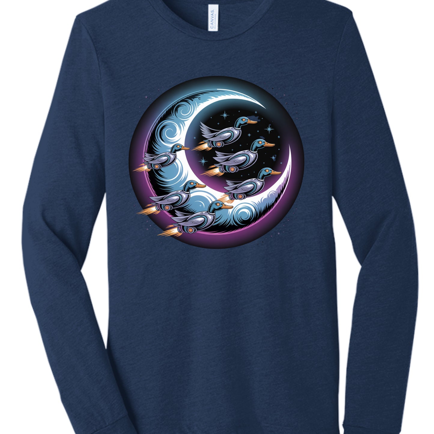 Solid Navy Triblend - FRONT